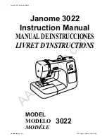 Janome 3022 Instruction Manual preview