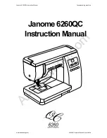 Janome 6260QC - Instruction Manual preview