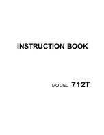 Janome 712T Instruction Book preview