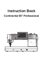Janome Continental M7 Professional Instruction Book preview