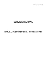 Janome Continental M7 Professional Service Manual preview