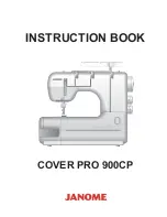 Janome COVER PRO 900CP Instruction Book preview