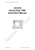 Janome HD 1000 Instruction Manual preview
