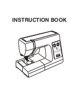 Janome HD1800 Instruction Book preview