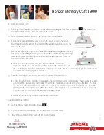 Preview for 9 page of Janome Horizon Memory Craft 15000 Owner'S Manual