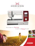 Janome Horizon Memory craft 7700 QCP Manual preview
