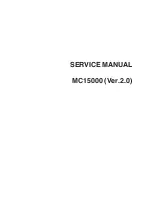Janome MC15000 Service Manual preview