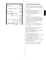 Preview for 15 page of Janome Memory Craft 10000 Embroidery Manual