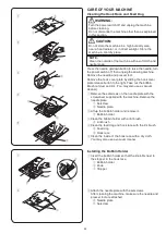 Preview for 47 page of Janome TM30 Instruction Book