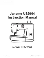 Janome US2004 Instruction Manual preview