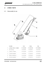 Preview for 17 page of Janser 135SH Operating Manual