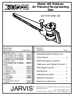 Jarvis Wellsaw 400 Operator'S Manual preview