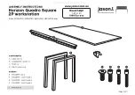 Предварительный просмотр 2 страницы Jason.L Horizon Quadro Square 2P workstation... Assembly Instructions Manual