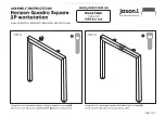 Preview for 3 page of Jason.L Horizon Quadro Square 2P workstation... Assembly Instructions Manual