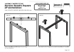 Предварительный просмотр 5 страницы Jason.L Horizon Quadro Square 2P workstation... Assembly Instructions Manual