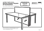 Предварительный просмотр 7 страницы Jason.L Horizon Quadro Square 2P workstation... Assembly Instructions Manual