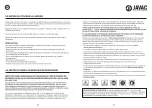 Предварительный просмотр 12 страницы JAVAC CC A2L Series Safety Instructions & Operation Manual