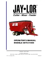 Preview for 1 page of Jay-Lor 3875 Operator'S Manual