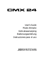 JB Systems CMX 24 User Manual preview