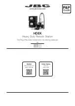 Предварительный просмотр 1 страницы jbc HDEK Manual