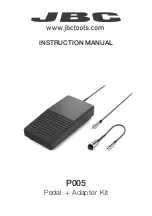 jbc P005 Instruction Manual preview