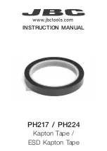 jbc PH217 Instruction Manual preview