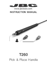 jbc T260 Instruction Manual preview