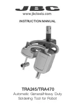 jbc TRA245 Instruction Manual preview