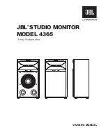 Preview for 1 page of JBL 4365 Owner'S Manual