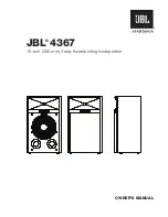 JBL 4367 Owner'S Manual предпросмотр