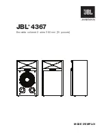 Предварительный просмотр 9 страницы JBL 4367 Owner'S Manual