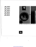 JBL 4800 Instruction Manual preview