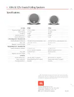 Preview for 2 page of JBL 525C Specifications