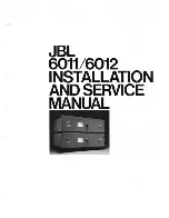 JBL 6011 Installation And Service Manual preview