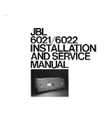 JBL 6021 Assembly, Installation And Service Manual preview