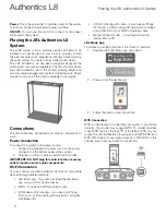 Предварительный просмотр 6 страницы JBL Authentics L8 Owner'S Manual