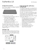 Предварительный просмотр 12 страницы JBL Authentics L8 Owner'S Manual