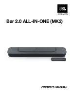 JBL BAR 2.0 ALL-IN-ONE Owner'S Manual предпросмотр