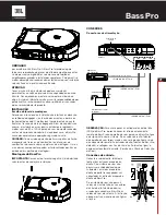 Preview for 9 page of JBL BASSPRO Quick Start Manual