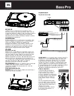 Preview for 15 page of JBL BASSPRO Quick Start Manual