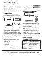 Preview for 4 page of JBL BOOST TV Handleiding