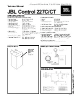 Preview for 1 page of JBL Control 227C Technical Manual