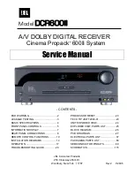 Предварительный просмотр 1 страницы JBL DCR600 II Service Manual