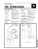 JBL EON 510 Technical Manual preview