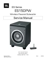 Preview for 1 page of JBL ES150PW Service Manual