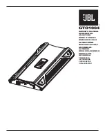 JBL Grand Touring Series GTO1004 Owner'S Manual preview