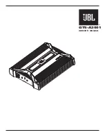 JBL GT5-A3001 Owner'S Manual preview