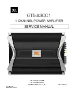 Preview for 1 page of JBL GT5-A3001 Service Manual