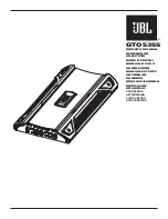 JBL GTO5355 Owner'S Manual preview