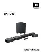 JBL Harman BAR 700 User Manual предпросмотр